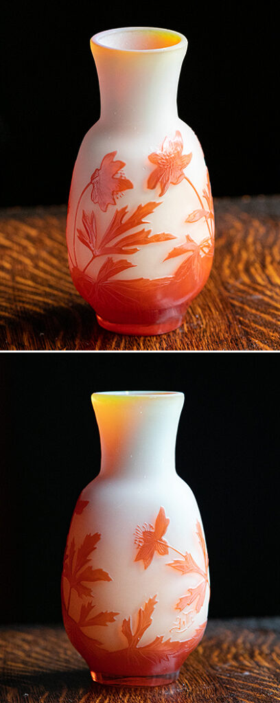 エミール・ガレ 花瓶 | クレマチス